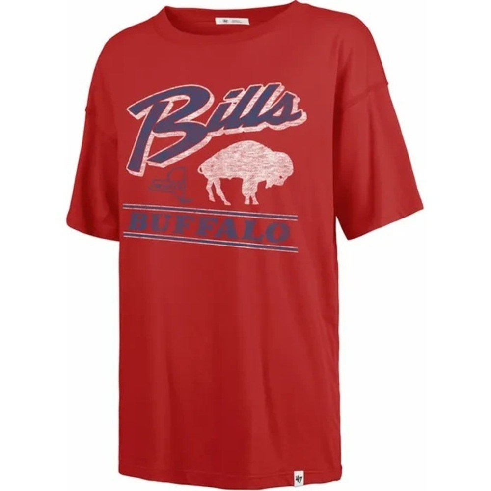 '47® (Women's XL) Buffalo Bills Flyby Sadie™ T-Shirt in Racer Red